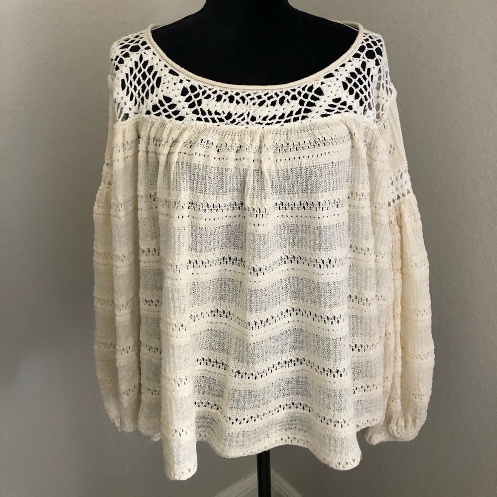 Free People Boho Pullover Top